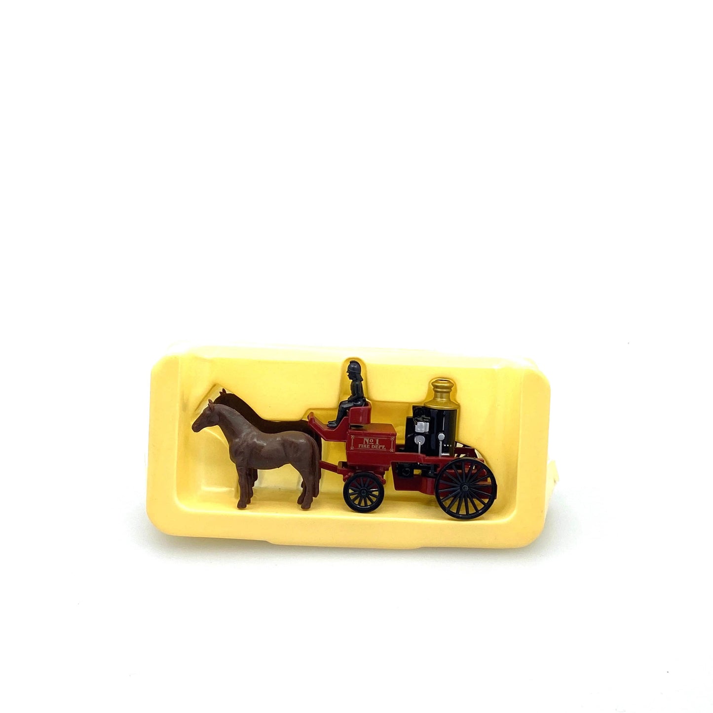 Vintage Olden Days “No 1 Fire Dept” Horse-Drawn Fire engine | Diecast Toy Vehicle