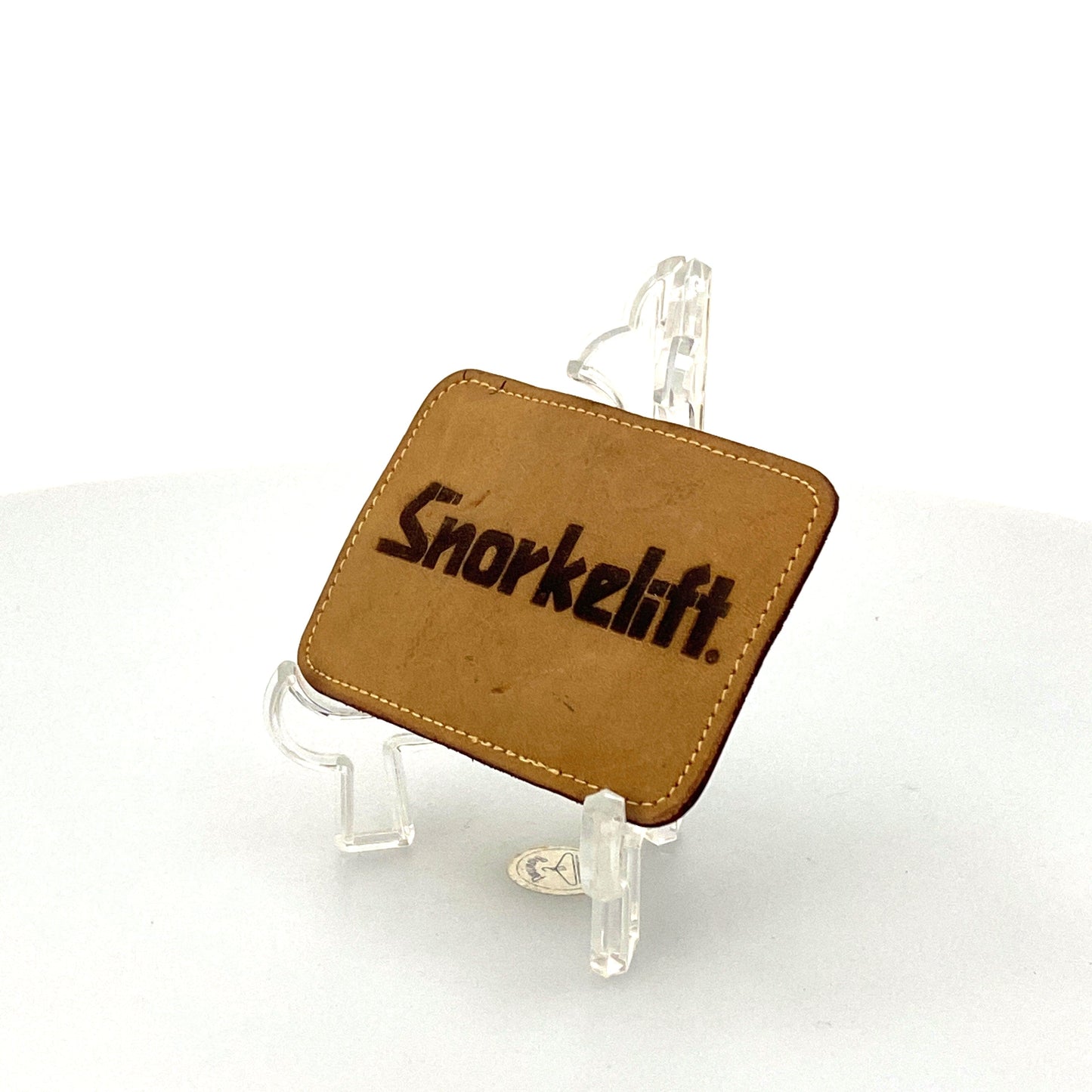 Mens Vintage SNORKELIFT Leather Metal Belt Buckle