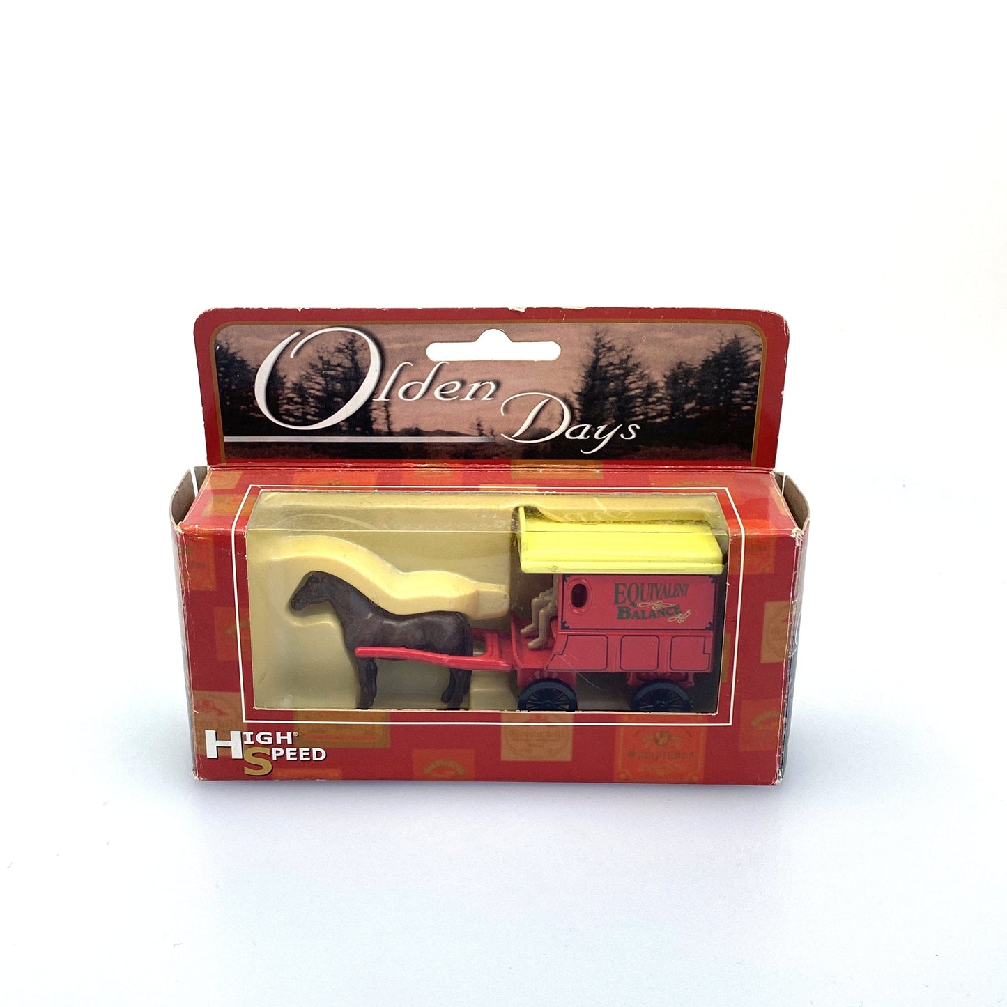Vintage Olden Days “Equivalent Balance” Horse-Drawn Delivery Wagon | Diecast Toy Vehicle