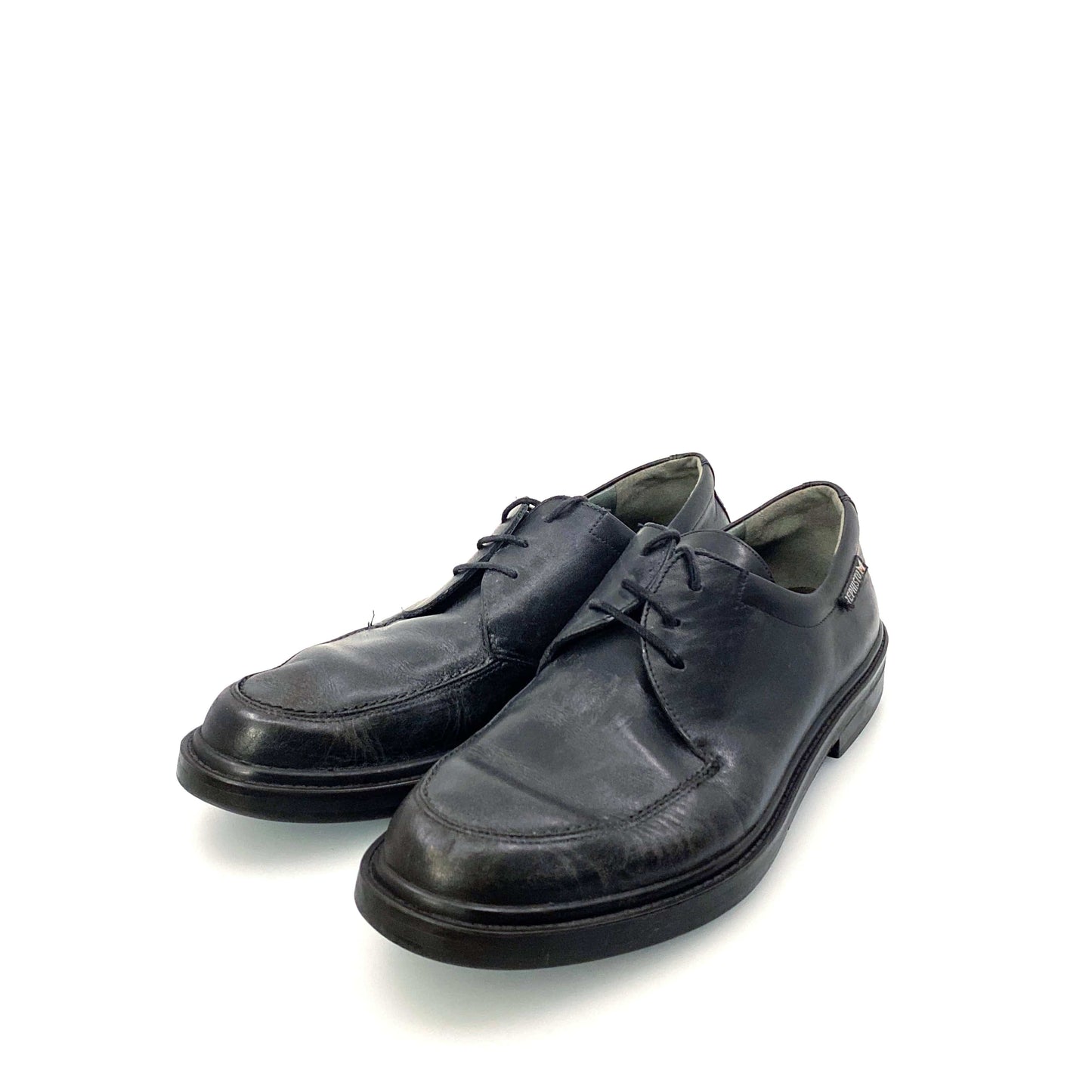 Mephisto Mens Size 10 Black Leather Lace-Up Shoes Air-Jet