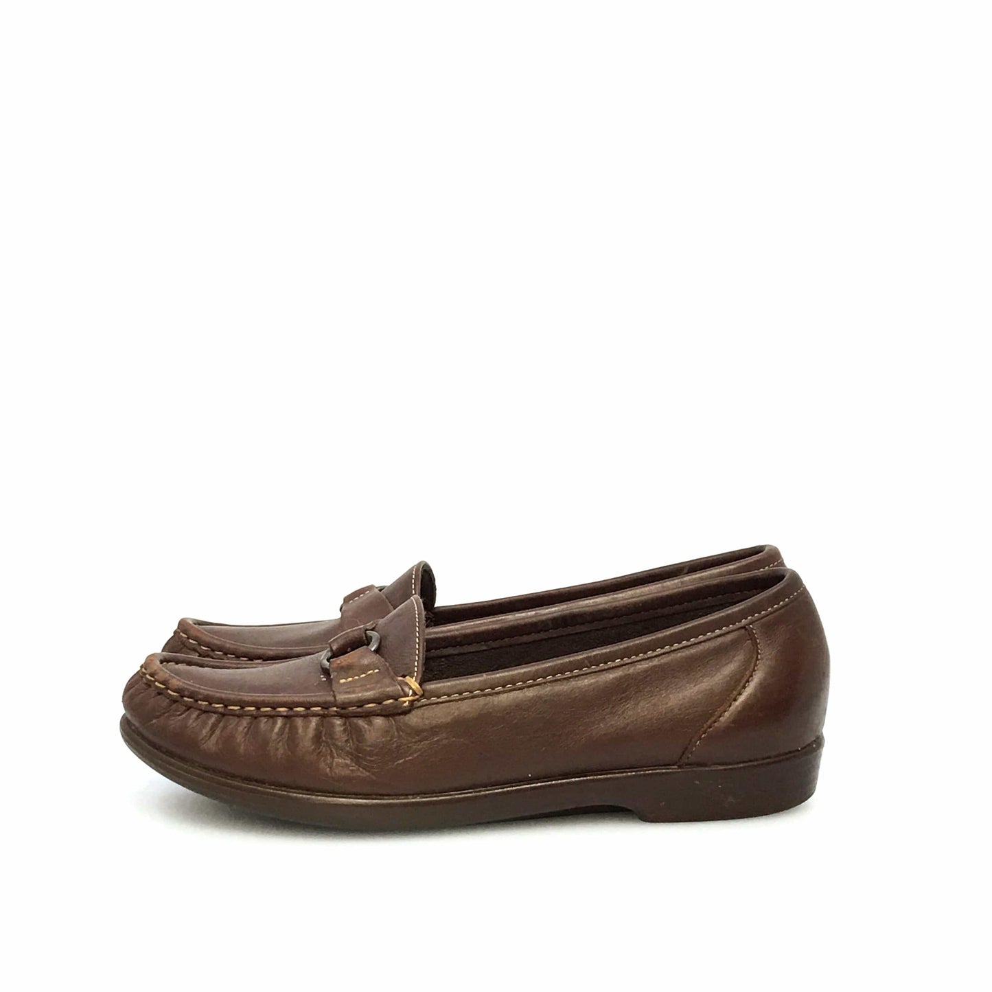 SAS Womens Size 8M Brown Leather Loafers Shoes Tripad Comfort Walking