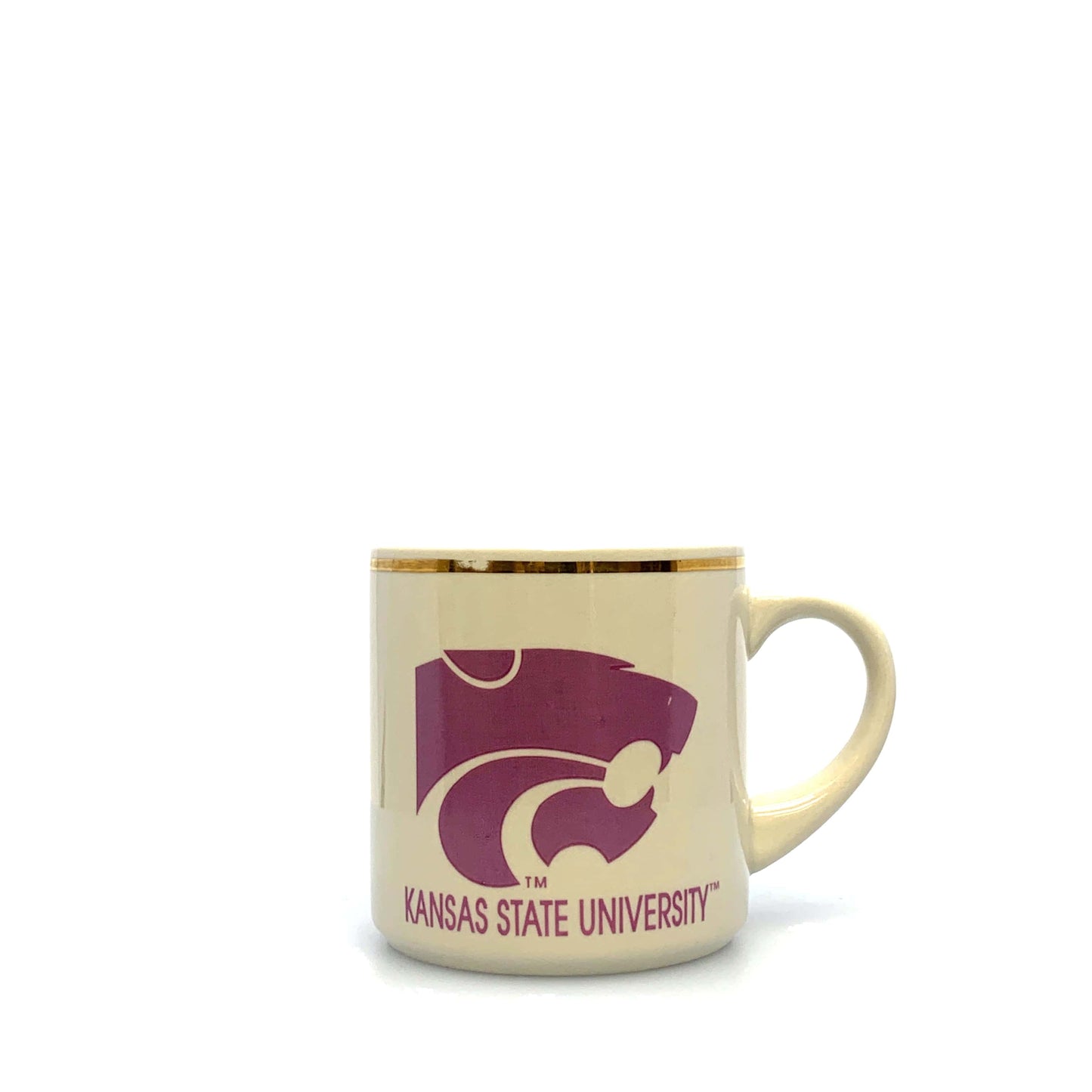 Kansas State University Ceramic Coffee Cup Mug Purple Wildcats Logo 12 Fl Oz