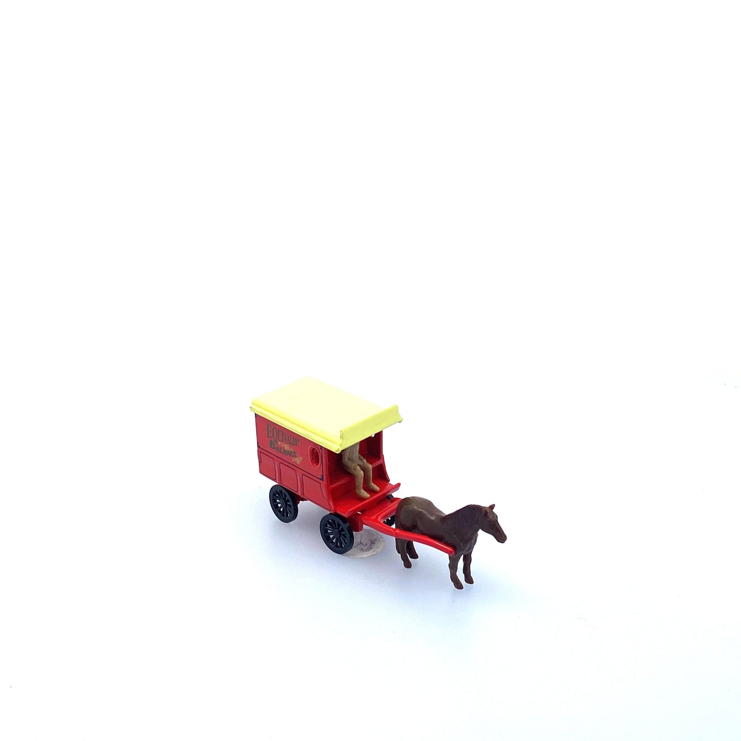 Vintage Olden Days “Equivalent Balance” Horse-Drawn Delivery Wagon | Diecast Toy Vehicle