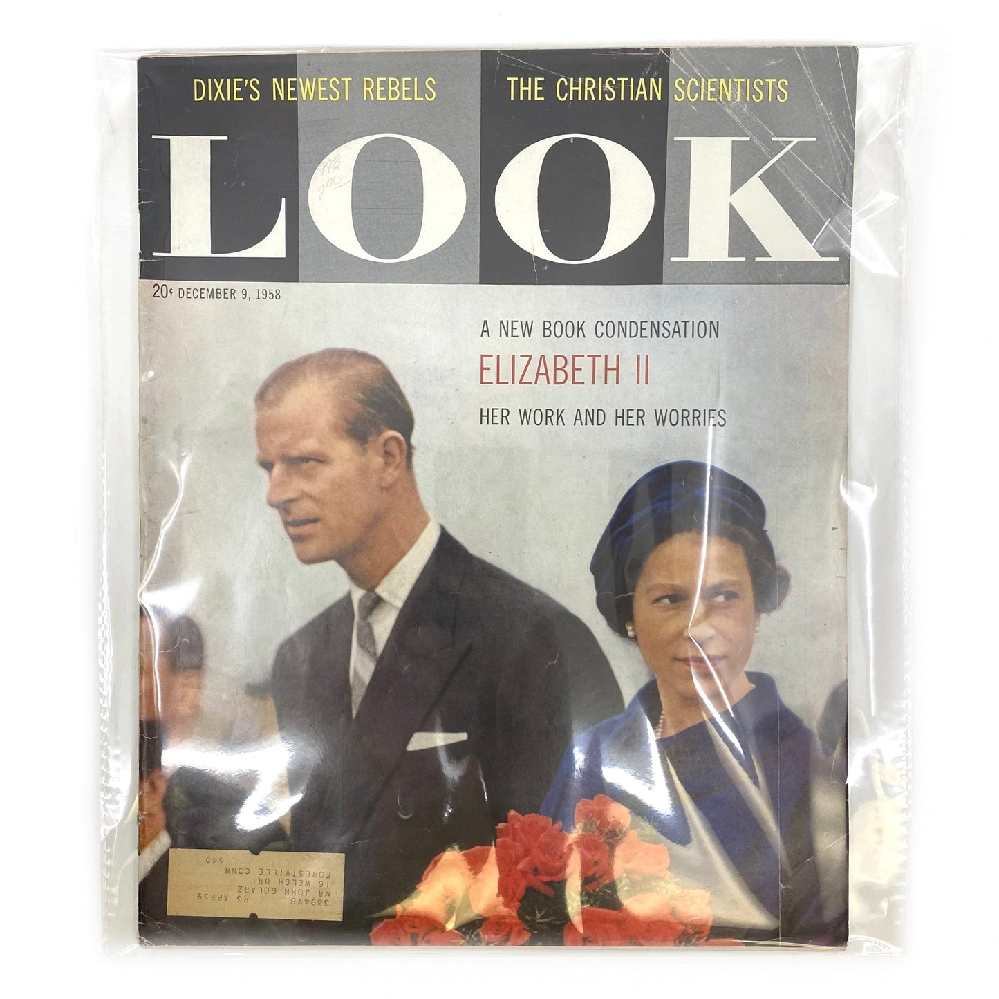 Vintage LOOK Magazine “A NEW BOOK CONDENSATION ELIZABETH II HER WORK AND HER WORRIES” - Dec 9, 1958