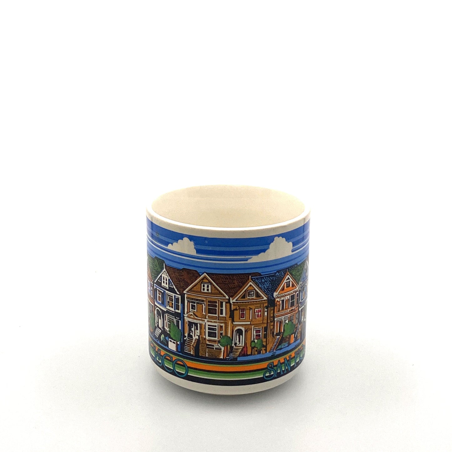 Travel Souvenir San Francisco “The Painted Ladies” Row Houses Coffee Mug Cup