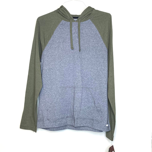 Tony Hawk Men's Olive Green & Gray Hoodie Sweatshirt - Size L - NWT