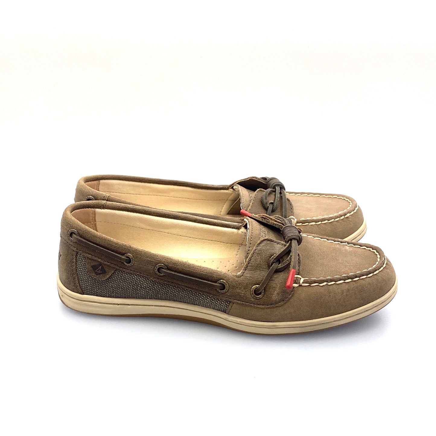 Sperry Top-Sider Womens “ANGELFISH BROWN SPARKLE” Size 8M Two-Tone Boat Shoes Sneakers