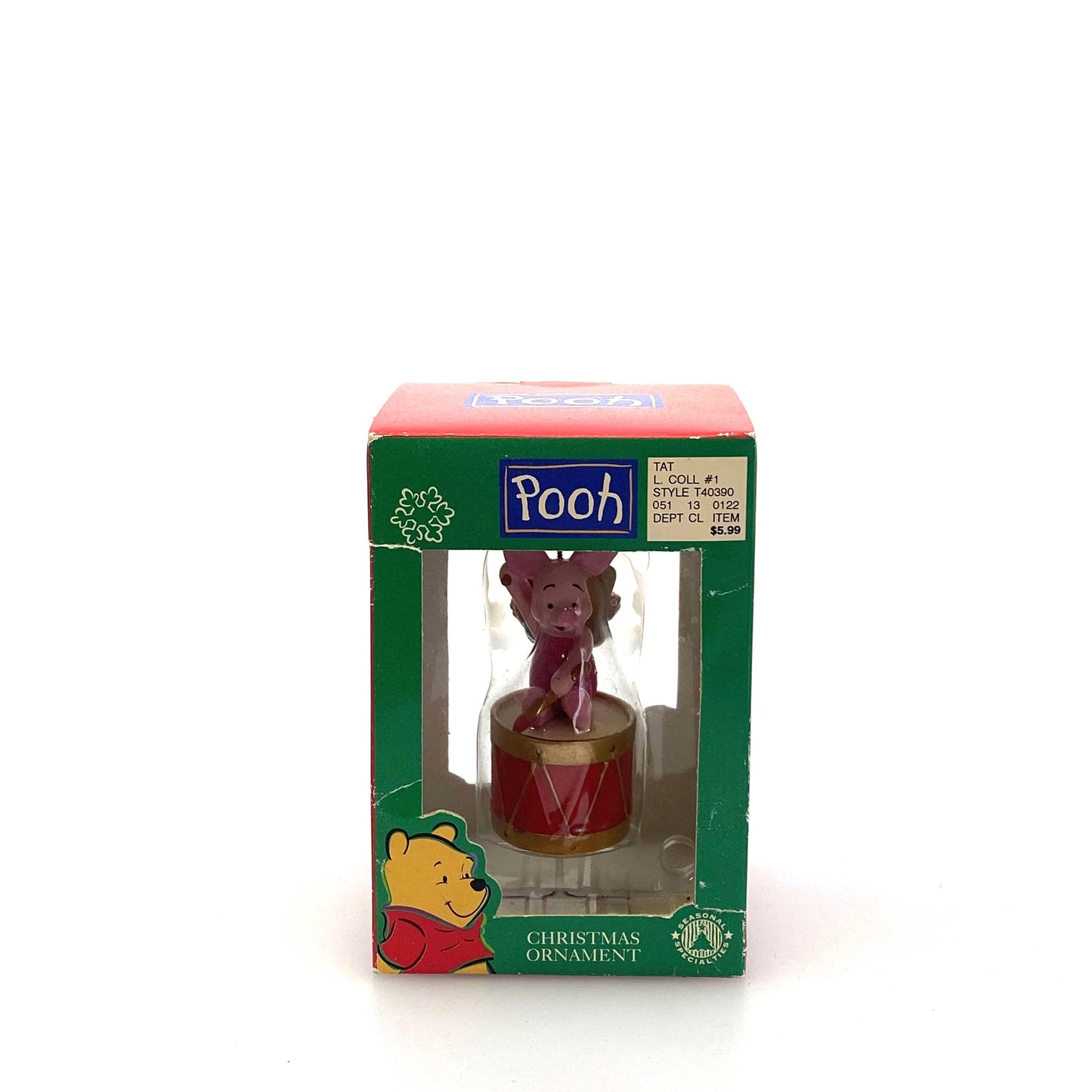 Seasonal Specialties Winnie the Pooh Little Drummer Piglet Holiday Ornament Figurine