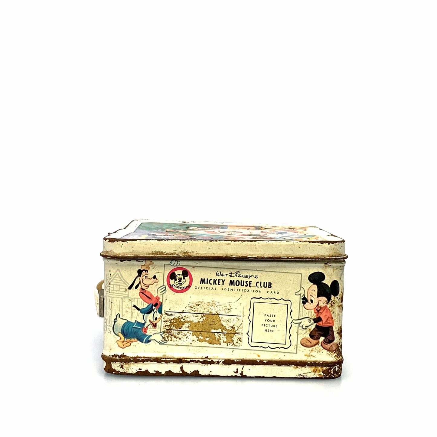 Vintage Aladdin Walt Disney’s Mickey Mouse Club Metal Lunch Box, 1963