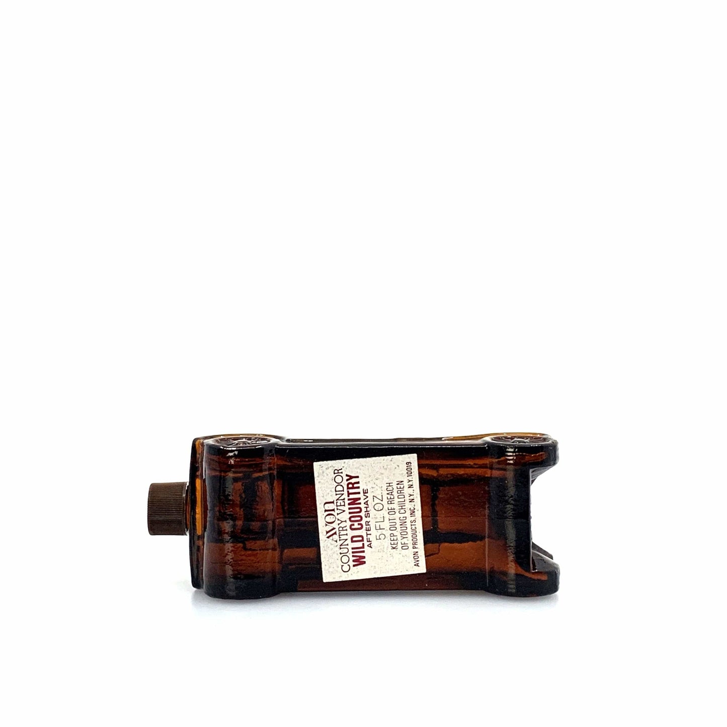 Vintage Avon FORD MODEL T Brown Glass WILD COUNTRY After Shave Bottle Full