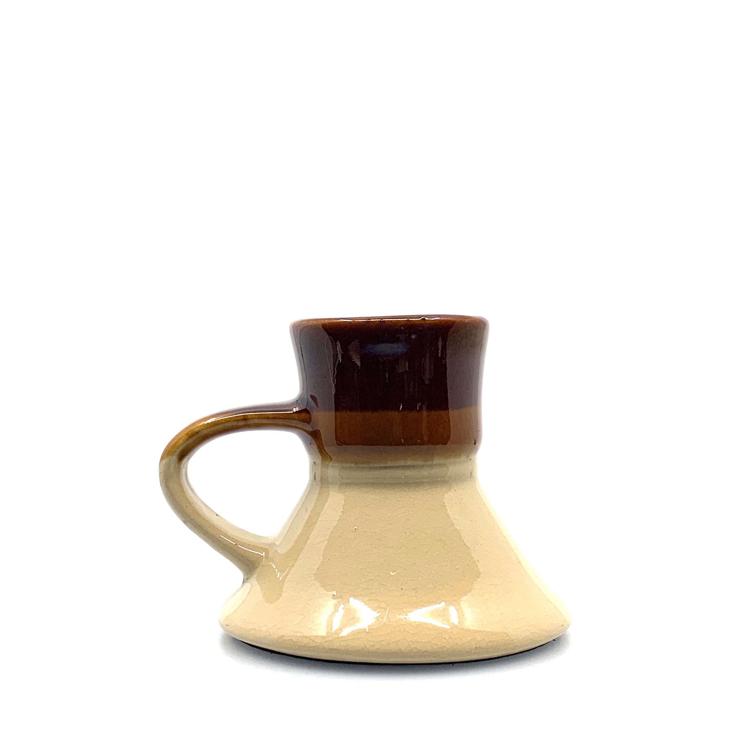 Vintage No Spill Nebraska State Tourism Brown Coffee Cup 10 Fl Oz