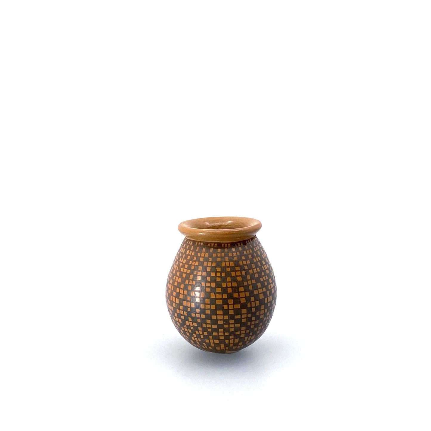 Miriam Ortega Seed Pot Mata Ortiz Casas Grandes Black Brown Square