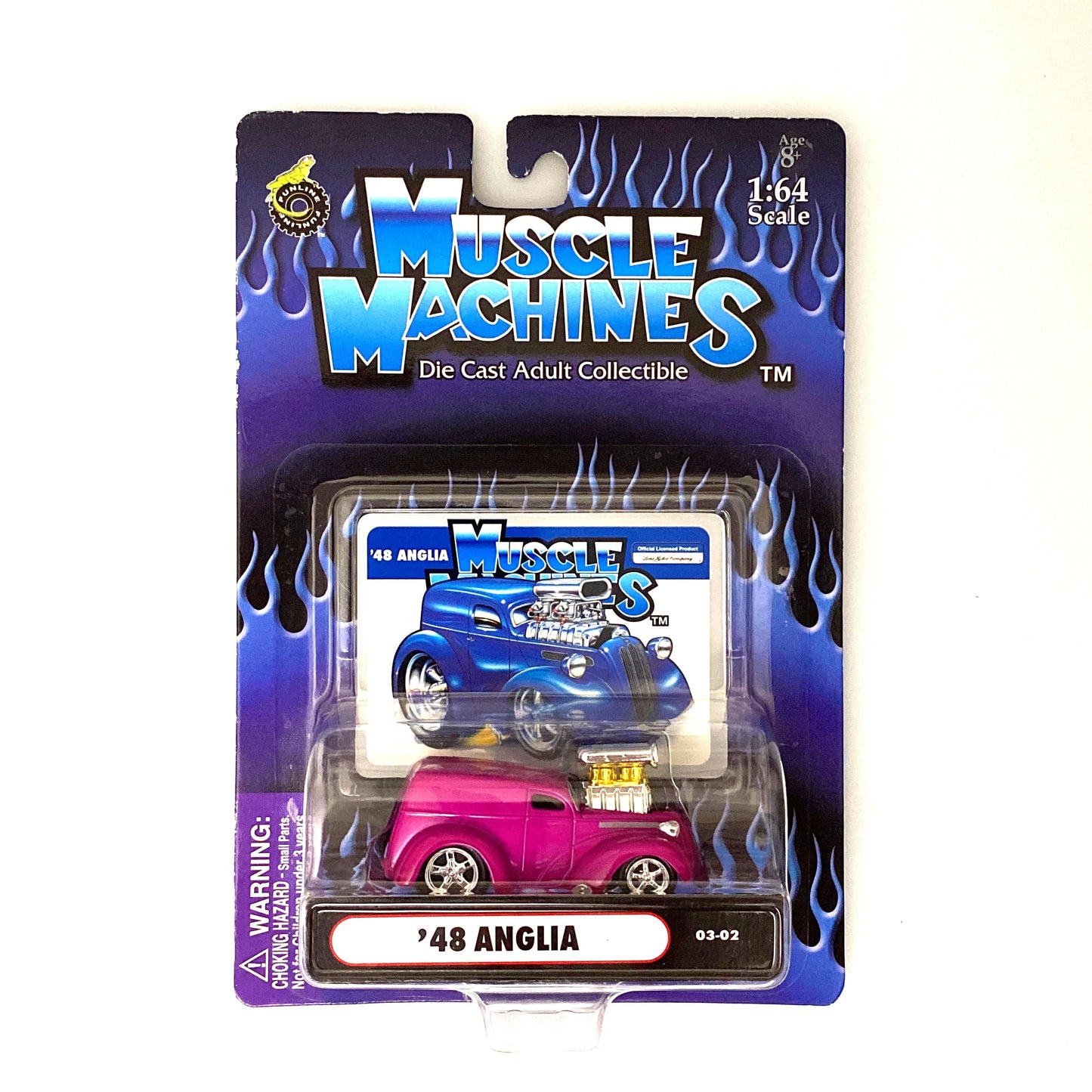Muscle Machines Anglia Diecast Car – Stunning Purple 1:64 Scale Collectible for Adult Collectors