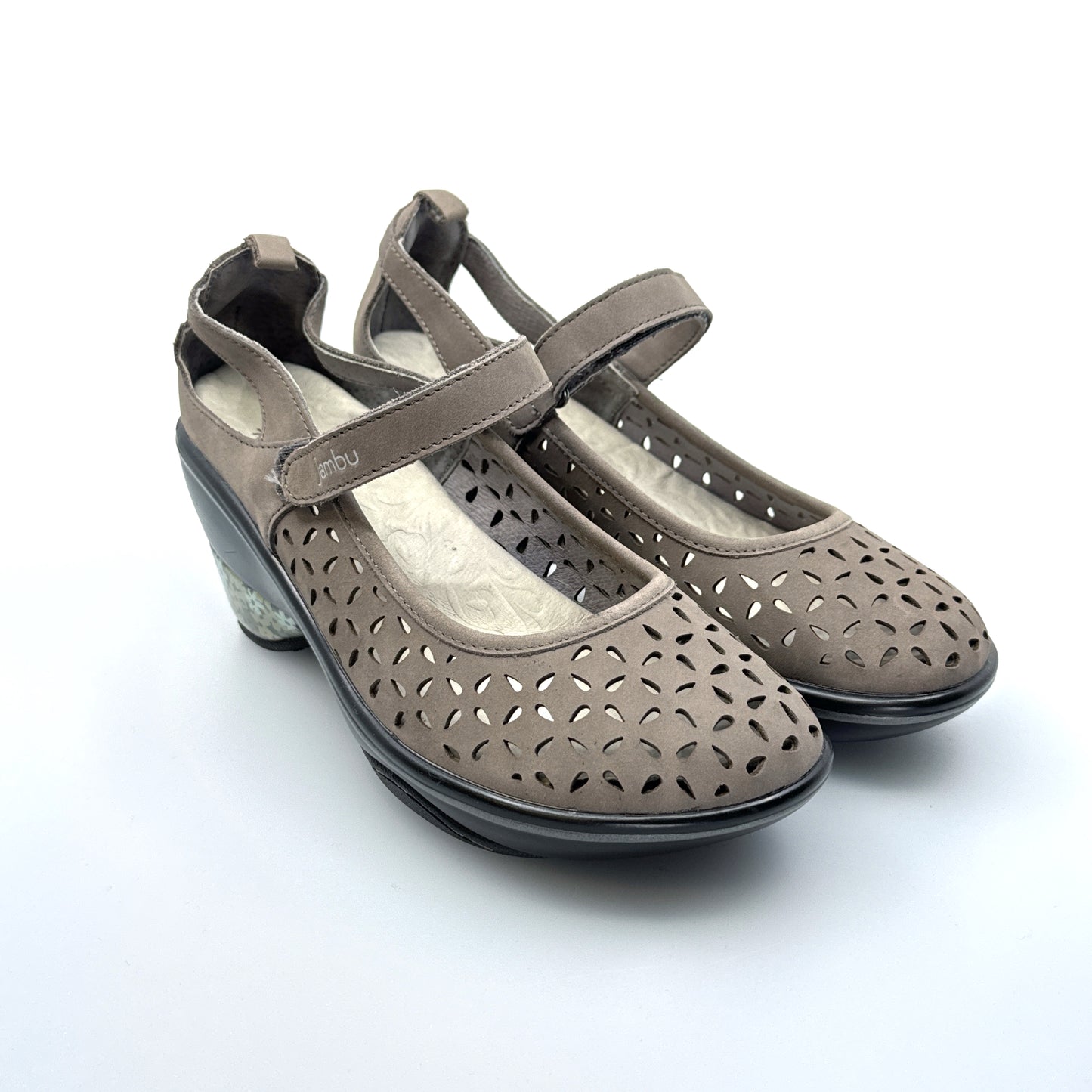 Jambu | Calypso Mary Jane Wedge Shoe | Color: Light Taupe | Size: 6.5M | NEW
