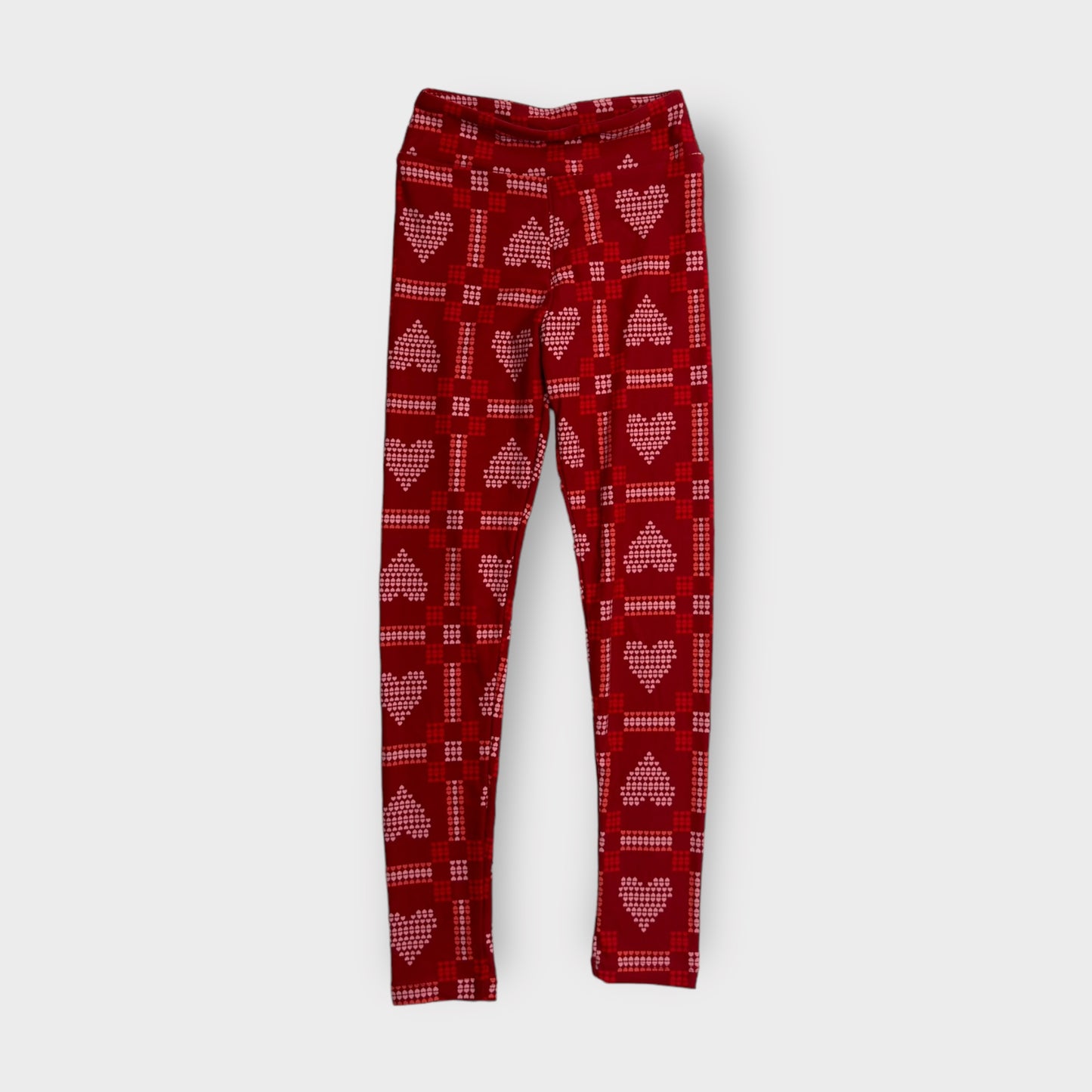 LuLaRoe Juniors Leggings | Tween (00-0) | Red Hearts in Hearts | Buttery Soft | New