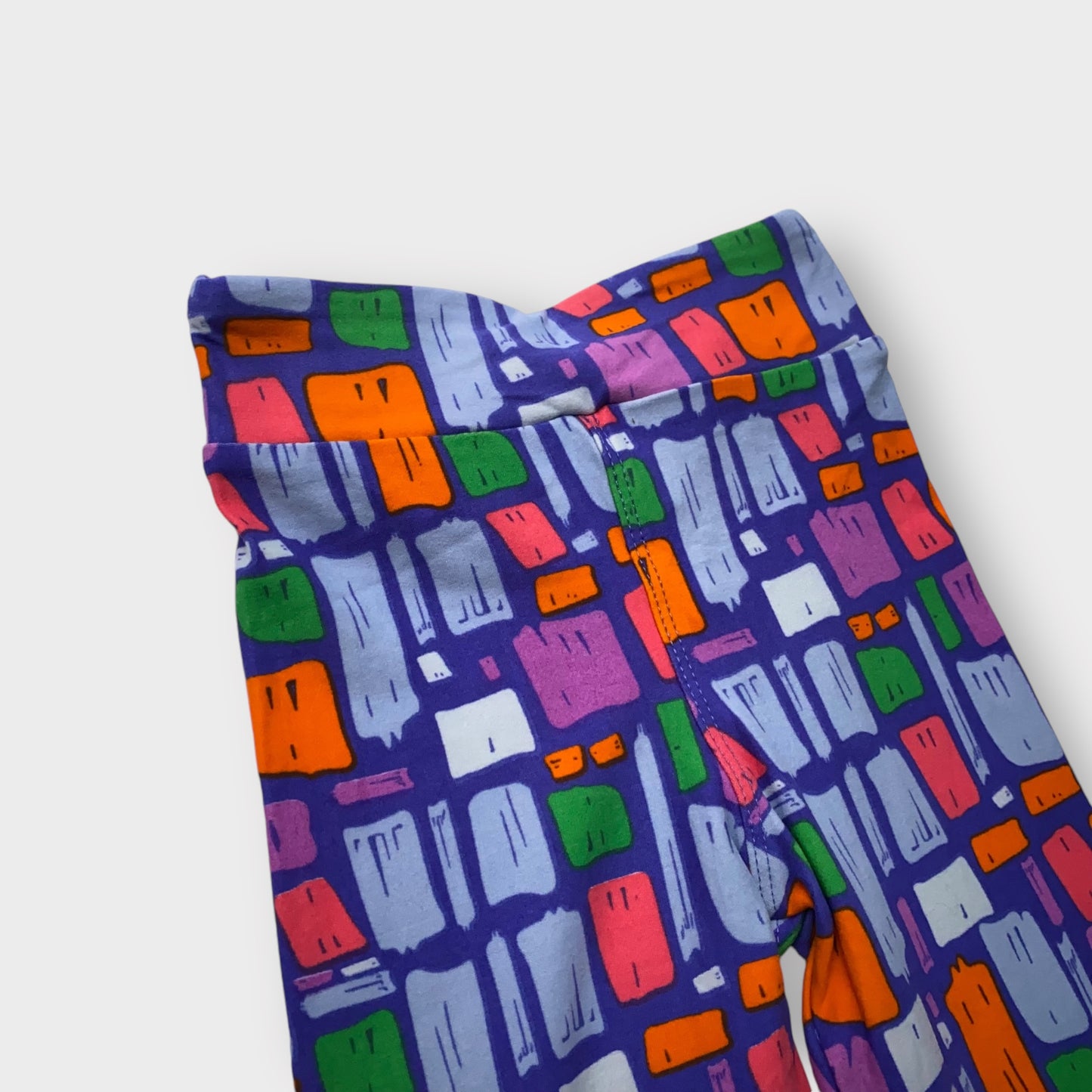 LuLaRoe Kids Stretch Leggings | S/M (2-8) | Multicolor Geometric Print | Soft & Stretchy | New