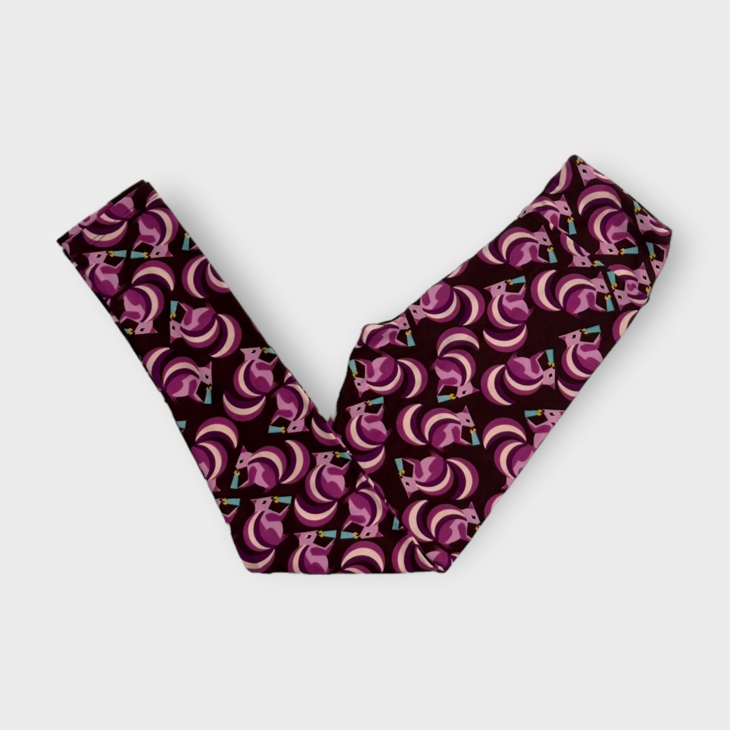 LuLaRoe Juniors Leggings | Tween (00-0) | Purple Squirrel Pattern | Buttery Soft | New