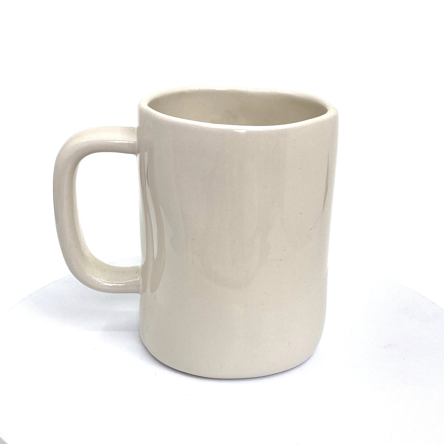 Rae Dunn Artisan Collection ‘HUSTLE’ Large Letter White Coffee Cup Mug By Magenta