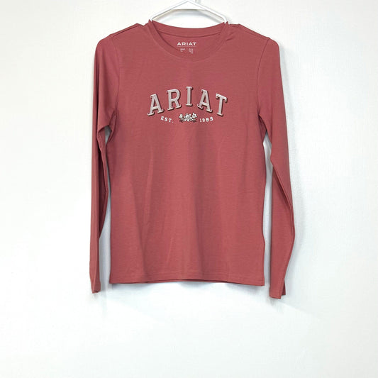 Ariat | Kids L/s Flora T-Shirt | Color: Dusty Rose | Size: XL/14 | NWT