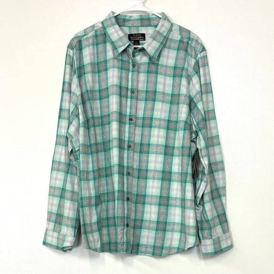Noble Outfitters | Womens Flannel L/s Shirt | Color: Shaded Spruce Green | Size: 3X | NWT