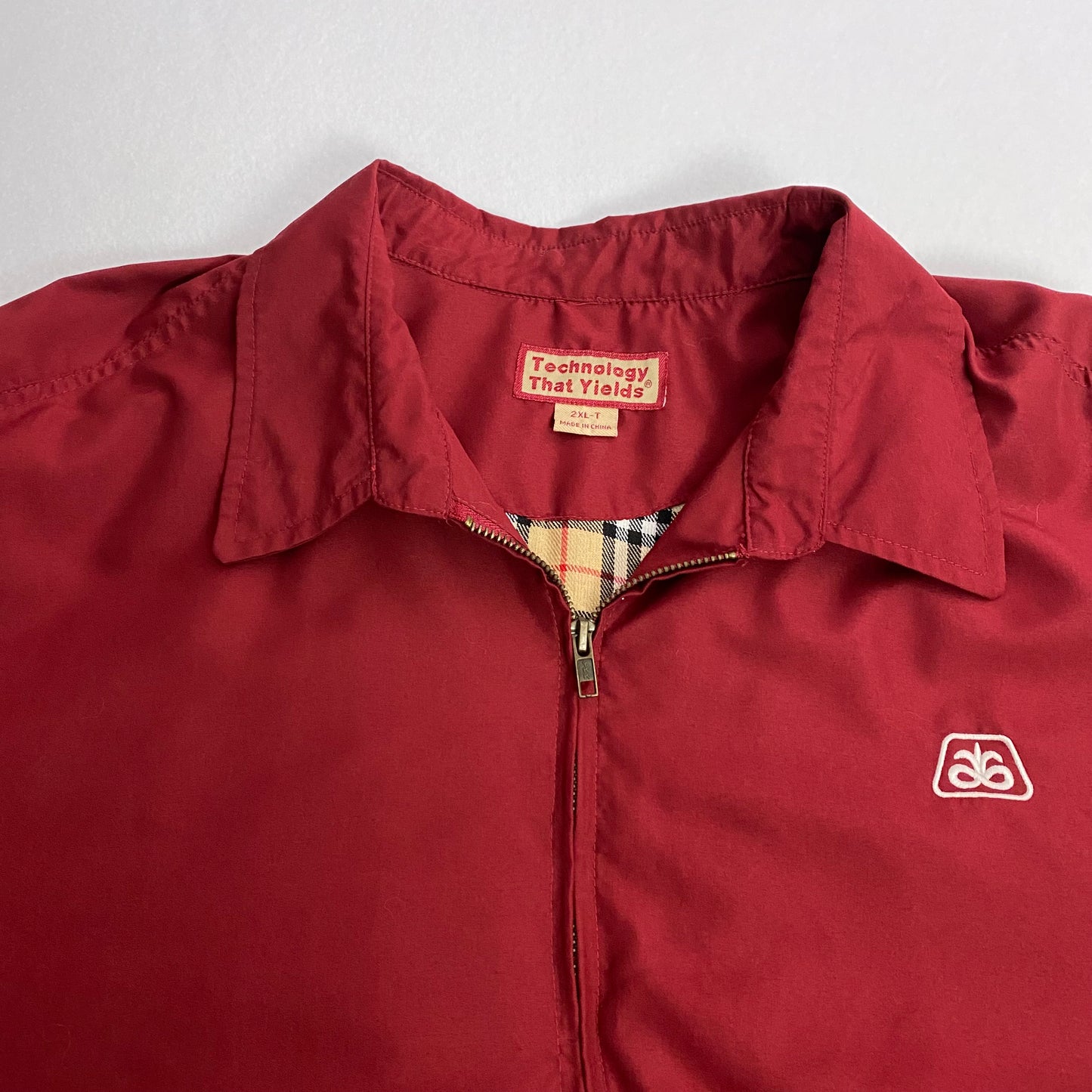 Pioneer Seed Mens Coaches Windbreaker Jacket  | 2XL-T | Brick Red | GUC