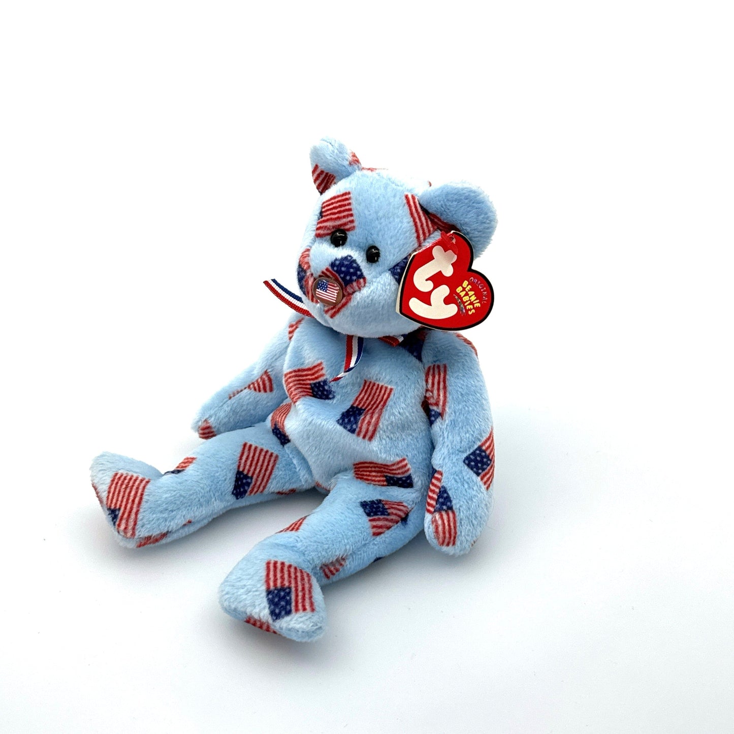 Ty Original Beanie Babies | Union The Bear w/Flag Nose