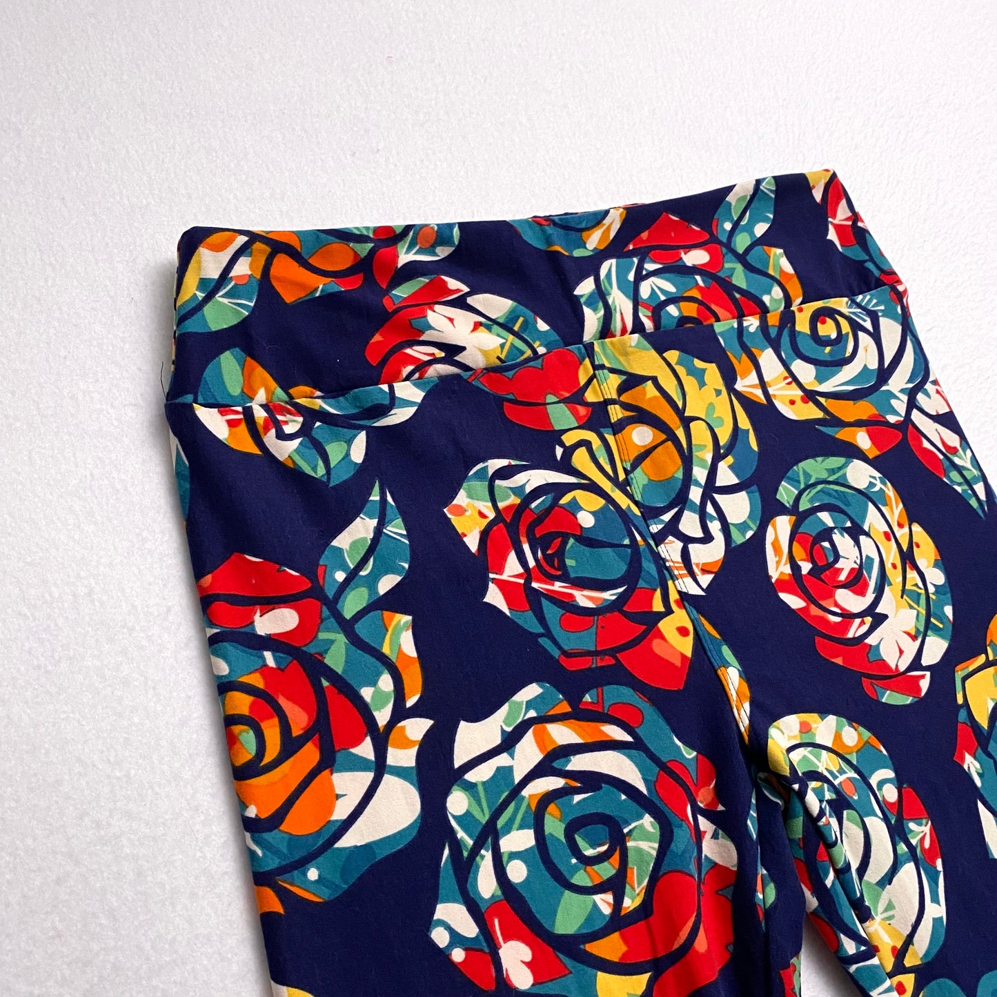 LuLaRoe Leggings | TC (12-18) | Dark Blue/Multicolor Floral | New