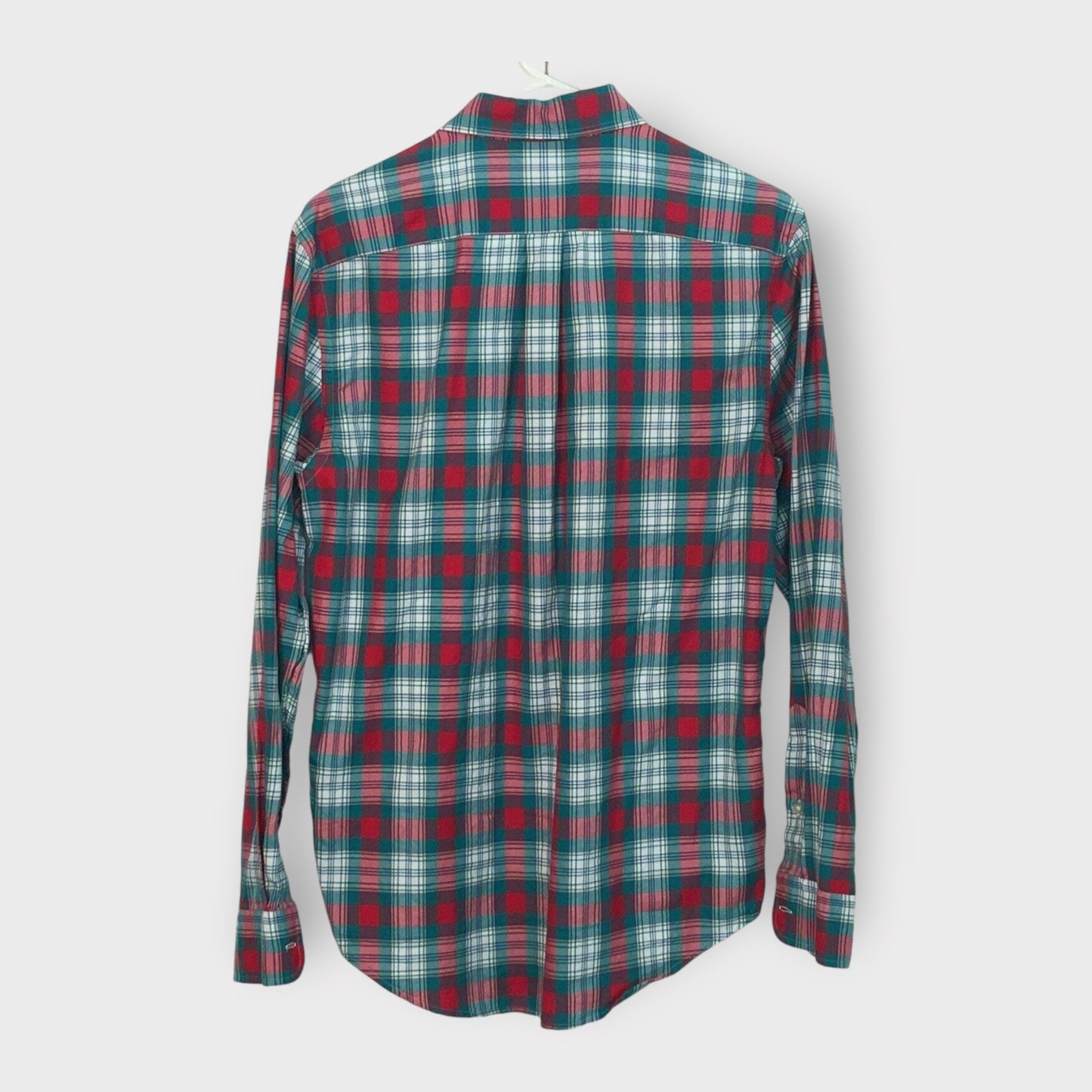 Vineyard Vines Mens Tucker Shirt | Size XS | Red/Green Plaid | 100% Cotton | EUC