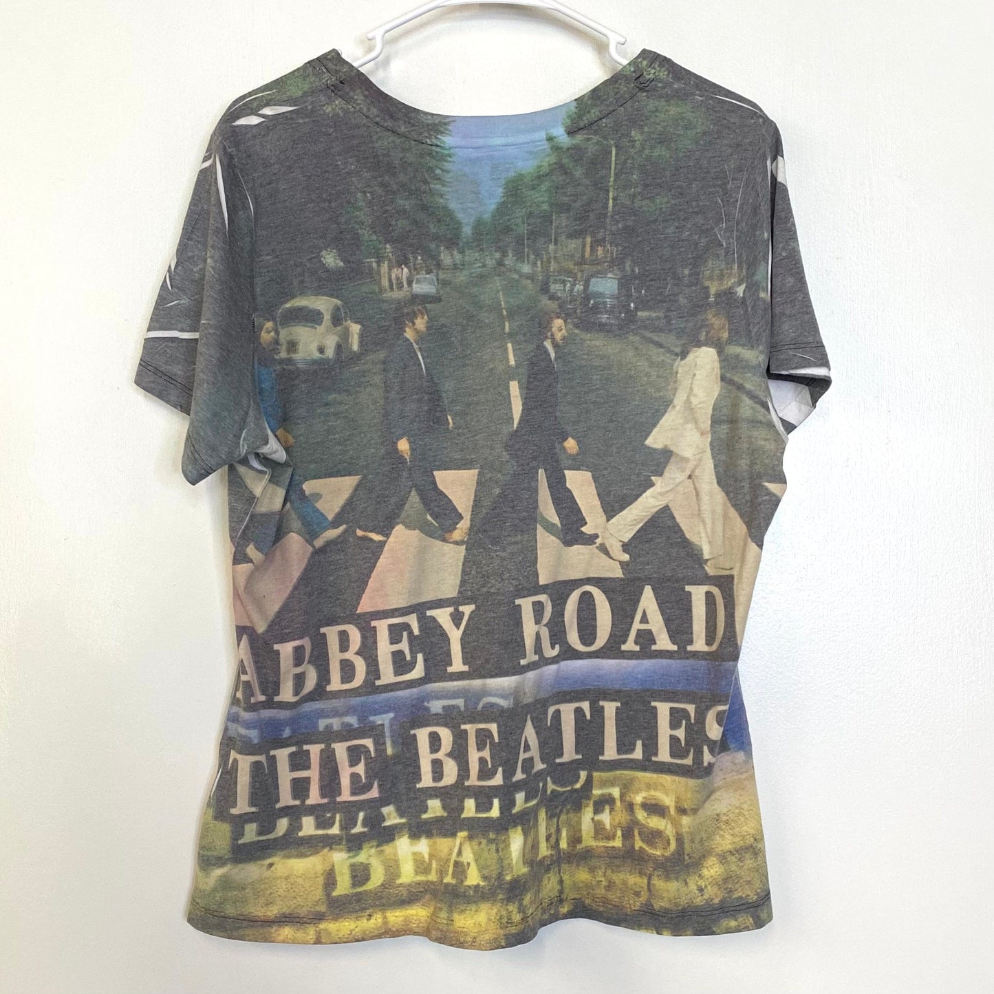 The Beatles Womens Size 1X(16W) All-Over Abbey Road T-Shirt S/s Pre-Owned