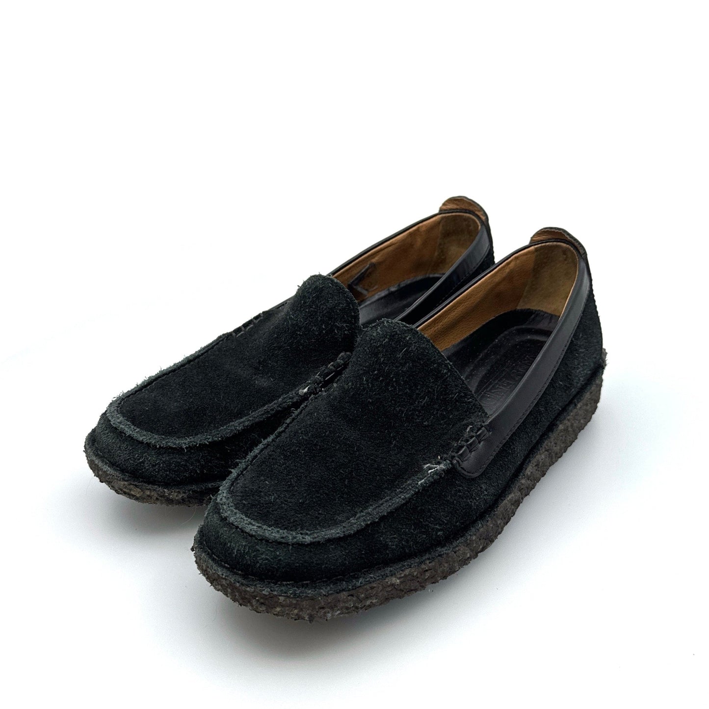 Lands’ End | Venetian Suede Crepe Sole Loafers | Size: 7M | Color: Black | EUC