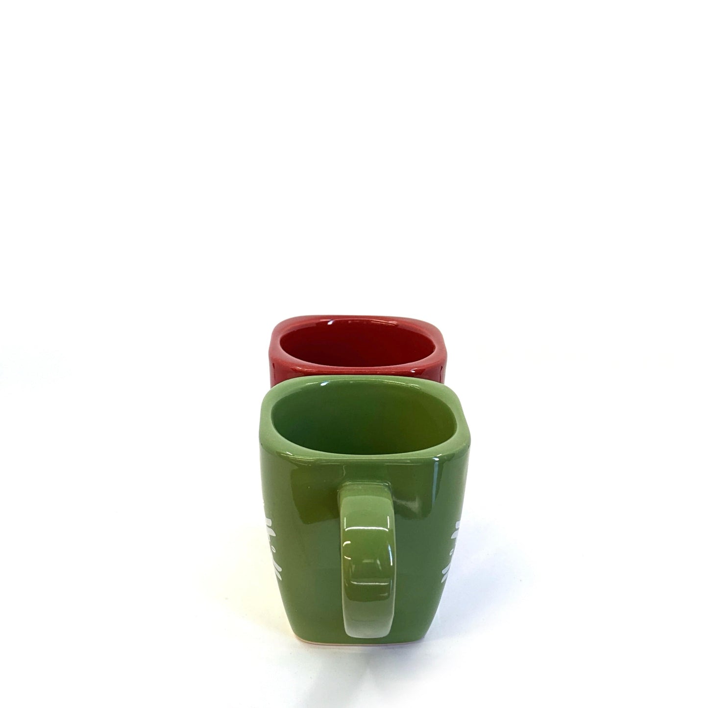 Starbucks | Couples Set Ceramic Christmas 2004 Mugs | Color: Green/Red | Size: 12 fl oz | VINTAGE