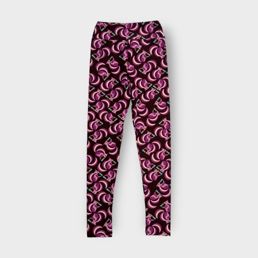 LuLaRoe Juniors Leggings | Tween (00-0) | Purple Squirrel Pattern | Buttery Soft | New