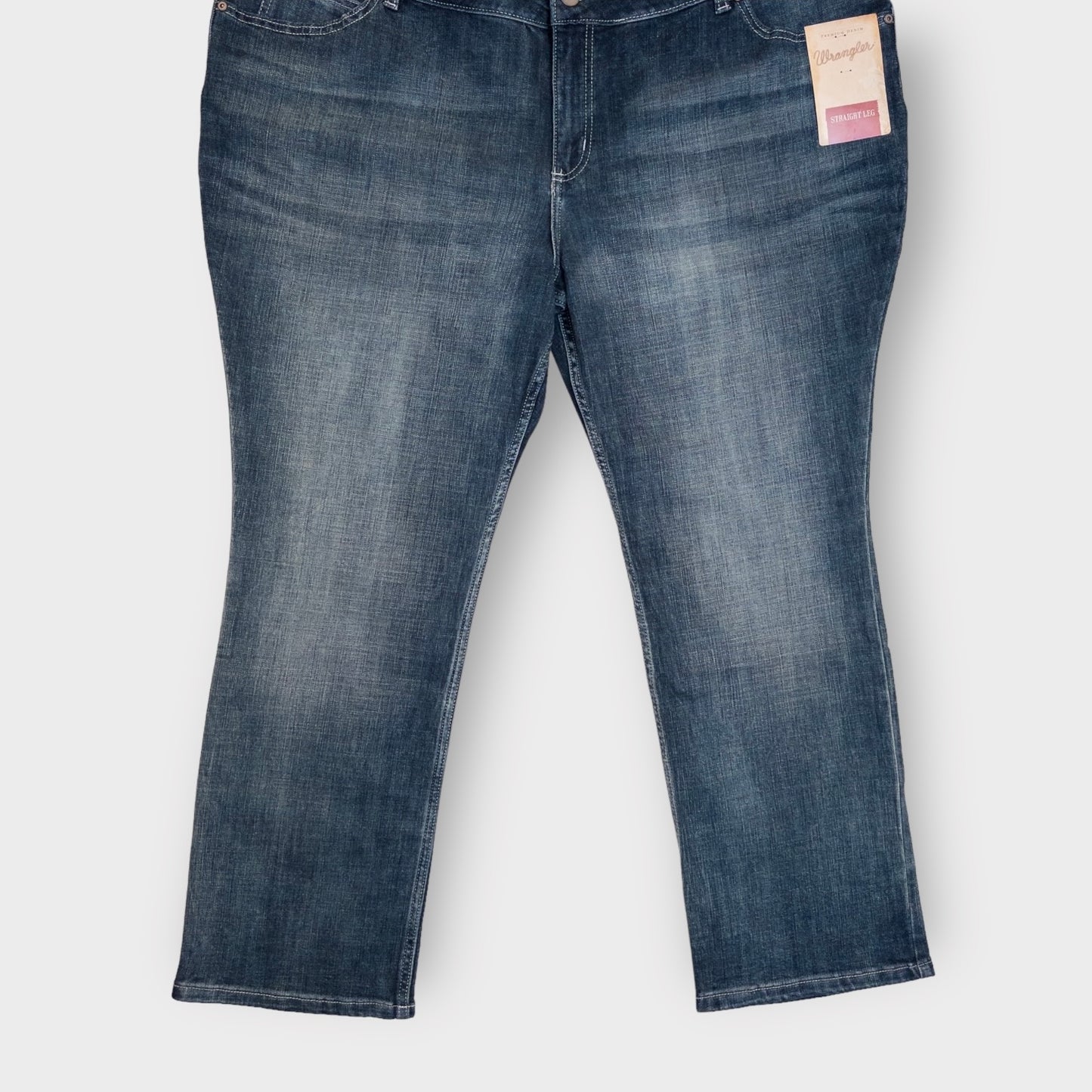 Wrangler Straight Leg Jeans | 26W X 30 | Blue Denim | NWT