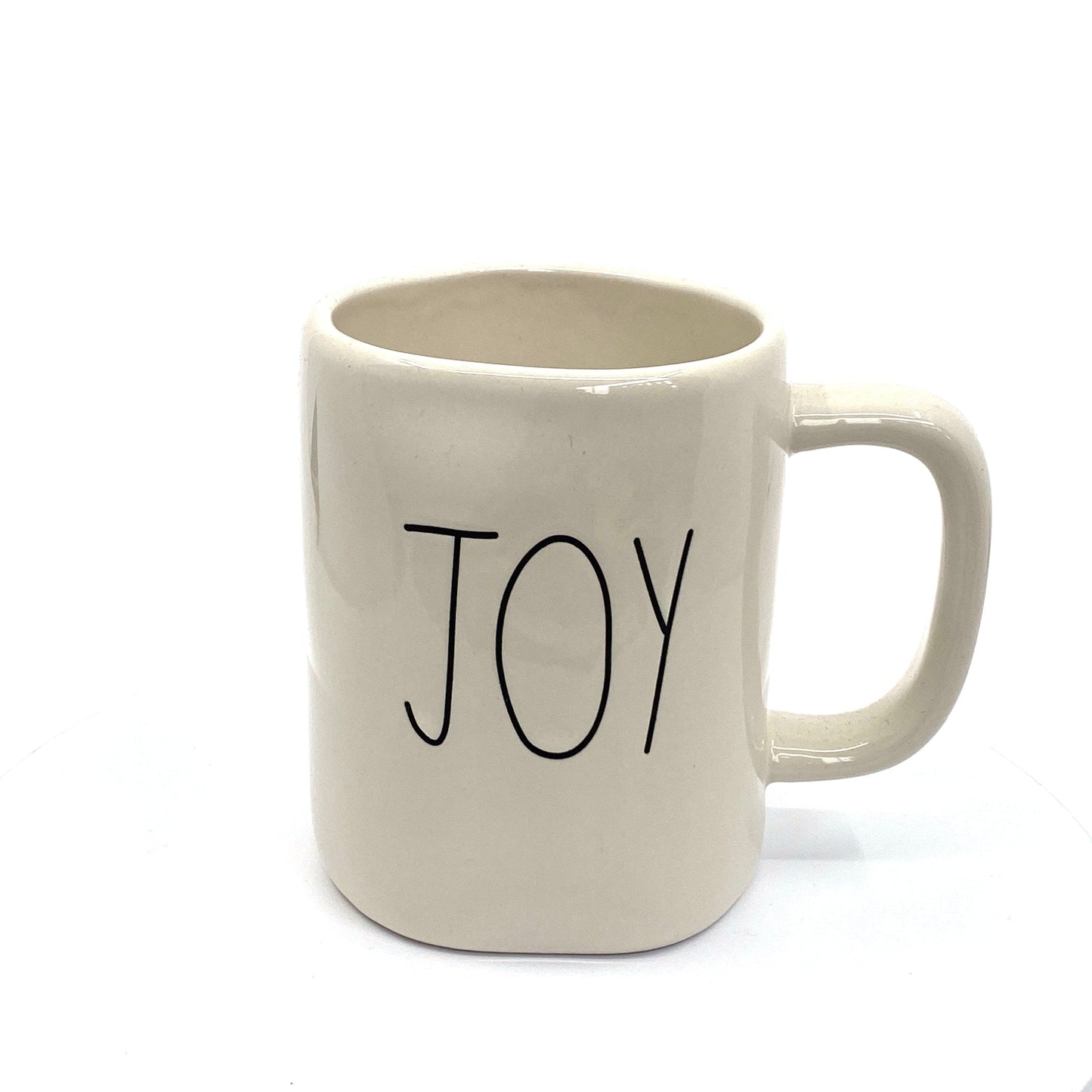 Rae Dunn Artisan Collection ‘JOY’ Large Letter White Coffee Cup Mug By Magenta