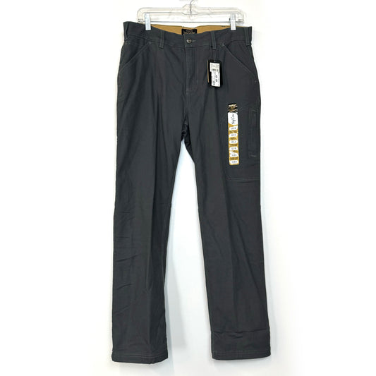 Noble Outfitters | Tug-Free Flannel Lined Utility Pant | Color: Asphalt Gray | Size: 12xR