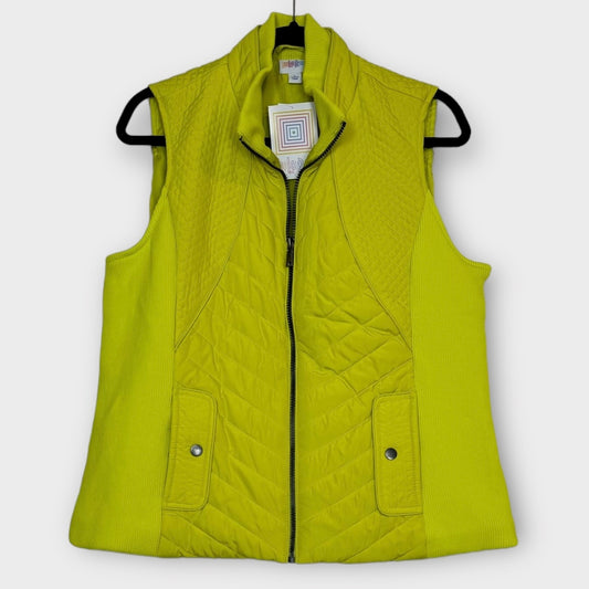 LuLaRoe | Hunter Zip-Up Vest | Size: L | Color: Yellow | NWT