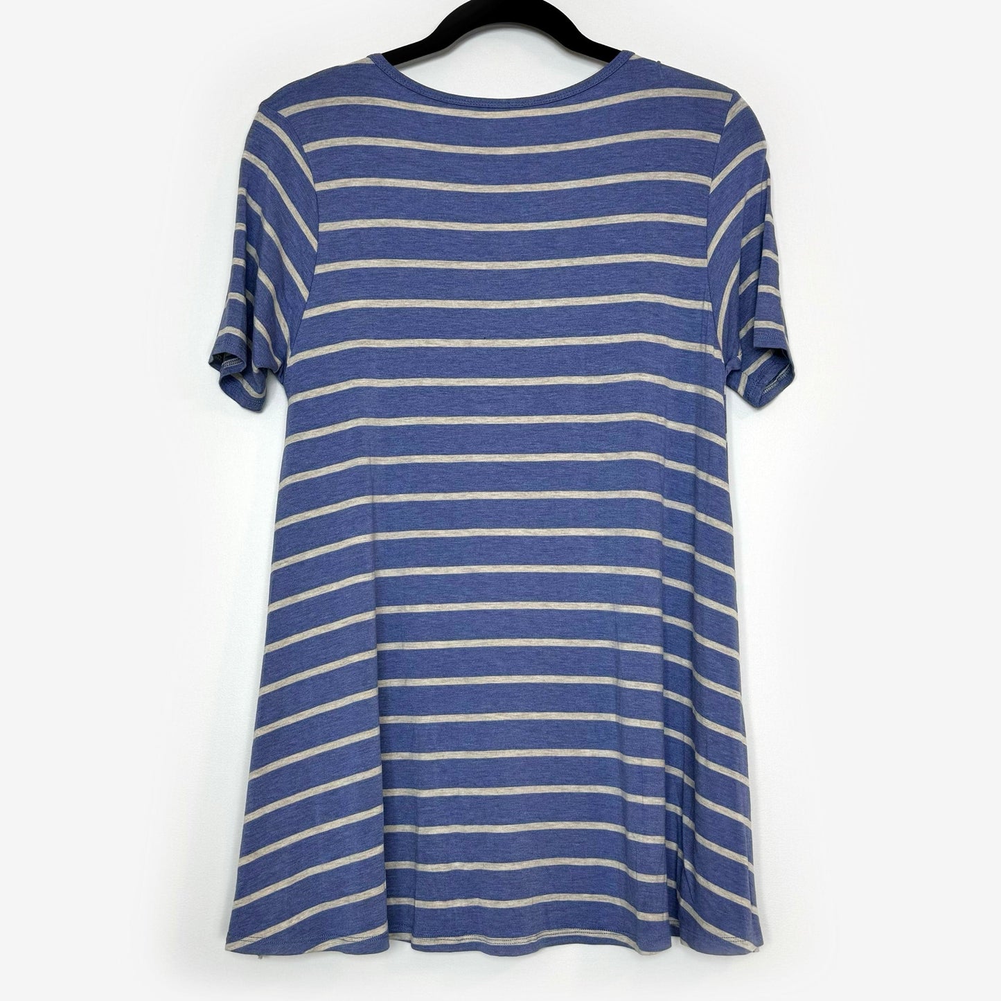 LuLaRoe Vault | Perfect T Swing Top | Size: XXS (0-6) | Color: Blue/Light Gray | Striped | NWT