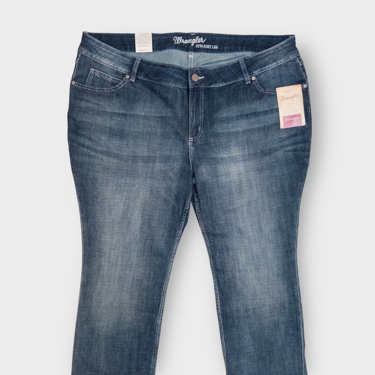 Wrangler Straight Leg Jeans | 26W X 30 | Blue Denim | NWT