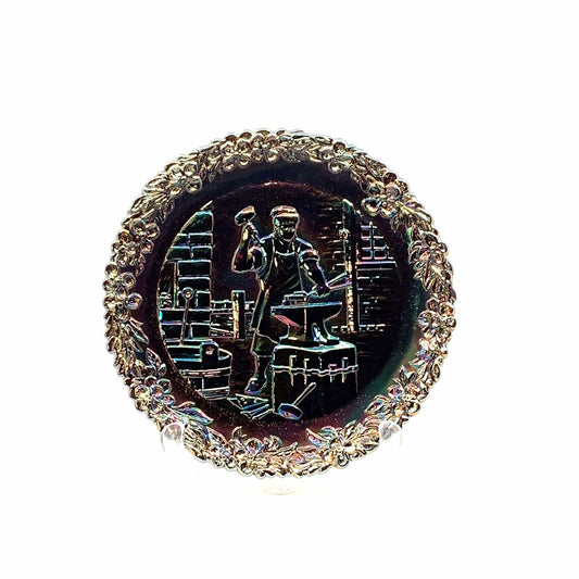 1972 Fenton Glass Collector Plate No. 3 In The Annual Series Early Craftsman of English America -  | Buy at Parsimony Shoppes