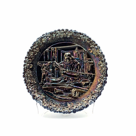 1976 Fenton Glass Collector Plate No. 7 In The Annual Series Early Craftsman of English America -  | Buy at Parsimony Shoppes