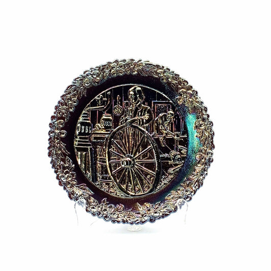 1978 Fenton Glass Collector Plate No. 9 In The Annual Series Early Craftsman of English America -  | Buy at Parsimony Shoppes