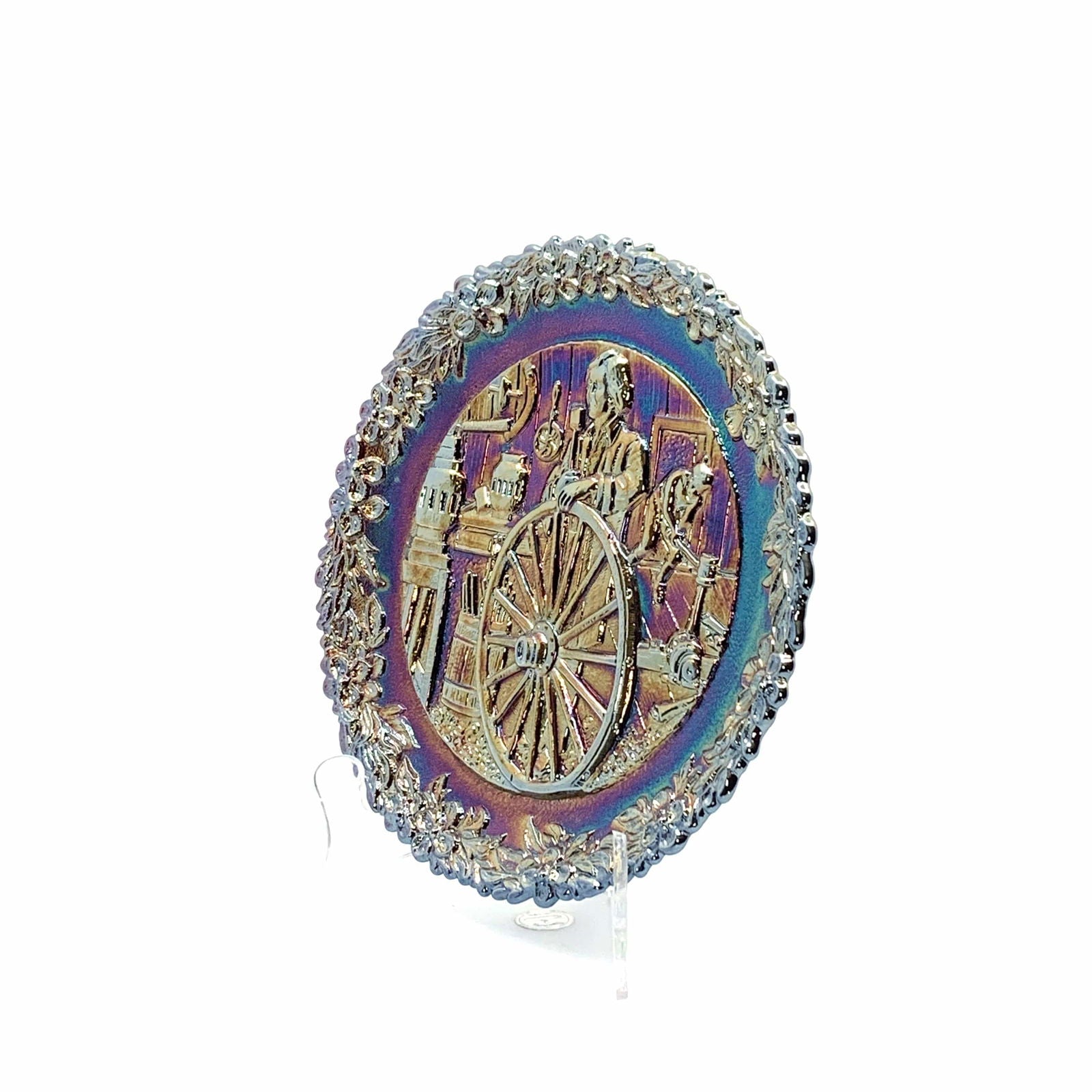 1978 Fenton Glass Collector Plate No. 9 In The Annual Series Early Craftsman of English America -  | Buy at Parsimony Shoppes