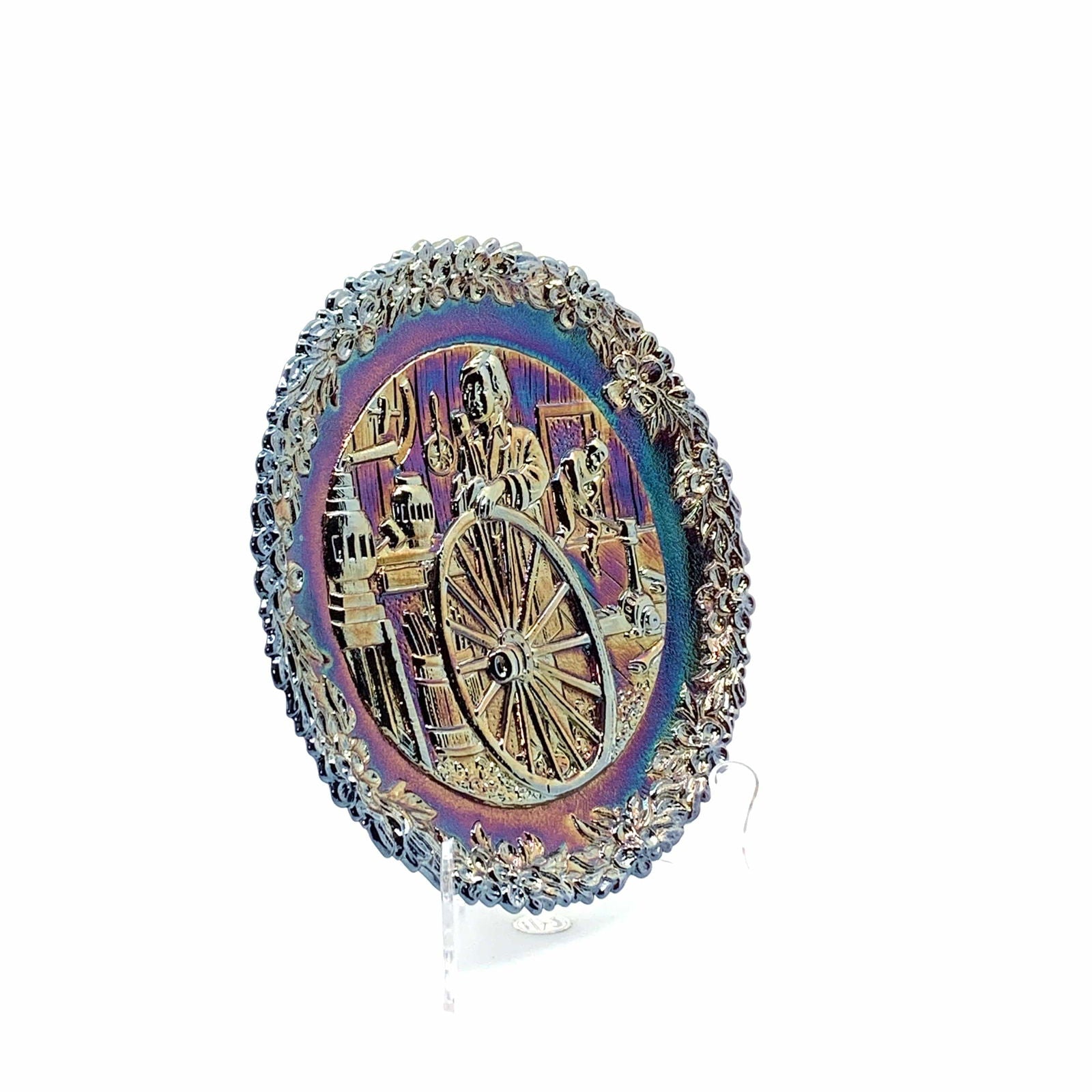 1978 Fenton Glass Collector Plate No. 9 In The Annual Series Early Craftsman of English America -  | Buy at Parsimony Shoppes