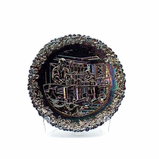 1979 Fenton Glass Collector Plate No. 10 In The Annual Series Early Craftsman of English America -  | Buy at Parsimony Shoppes
