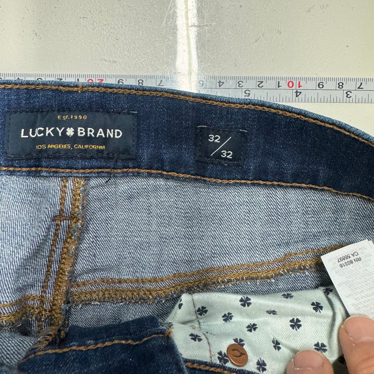 Lucky Brand | Mens Skinny Denim Jeans | Color: Dark Blue | Size: 32/32 | EUC