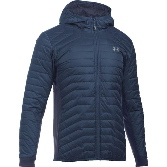 Under Armour Cold Gear | Reactor Hooded Quilted Jacket | Color: Navy Blue | Size: XXL | NWT