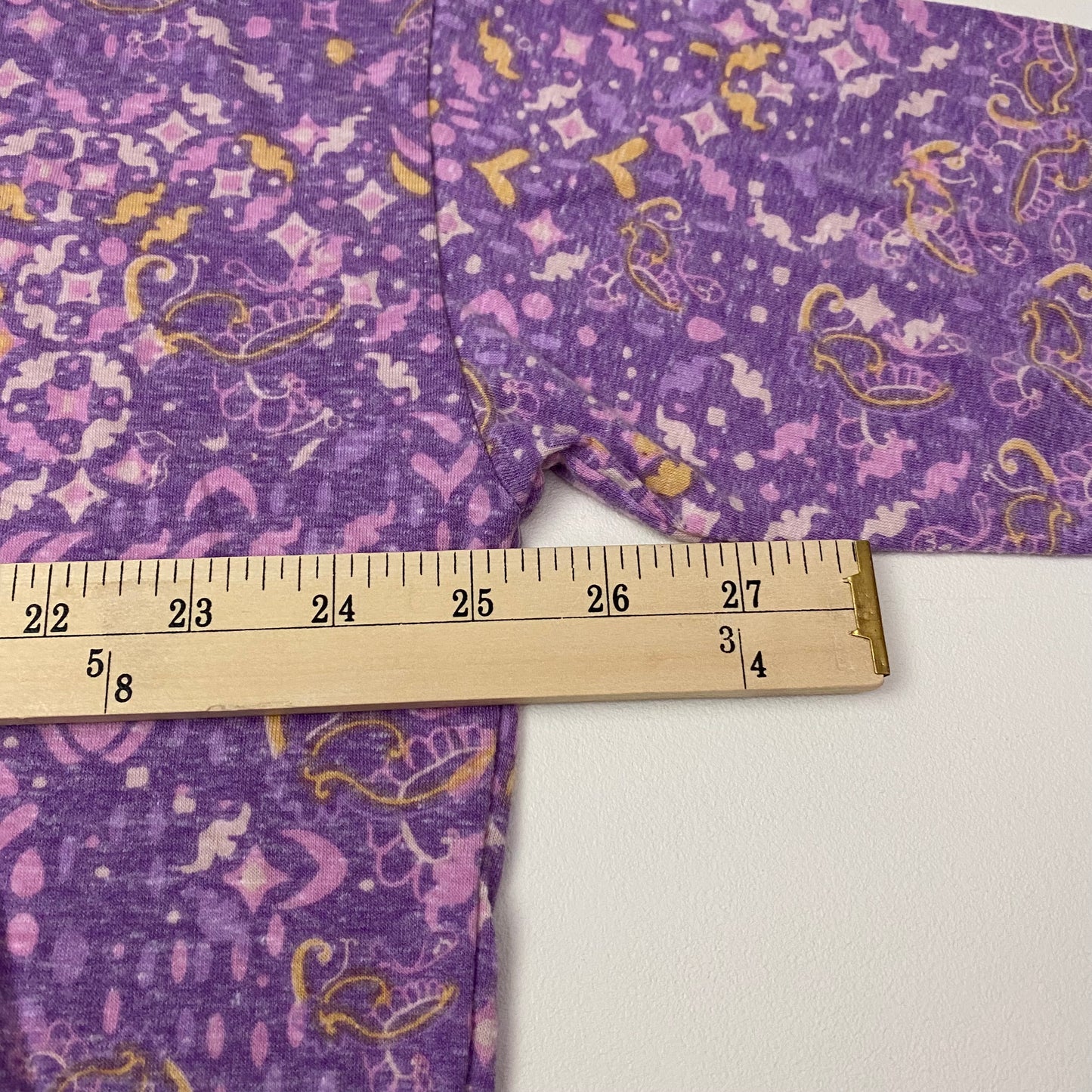 LuLaRoe Irma S/s Tunic | M (10-12) | Purple Botanical Print | NWT