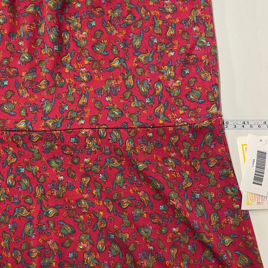 LuLaRoe | Womens Paisley/Floral Maxi Skirt | Color: Red/Green | Size: L | NWT