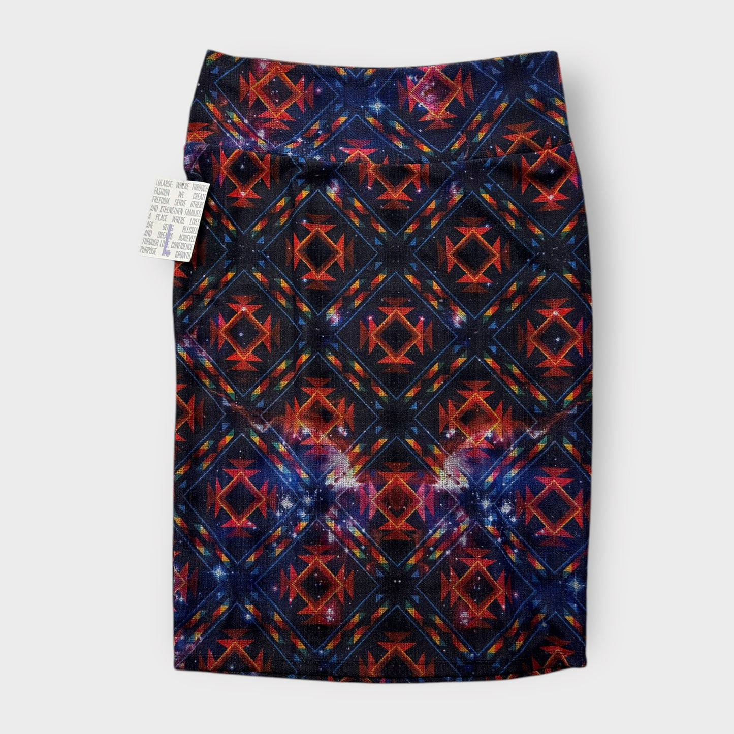 LuLaRoe Cassie Pencil Skirt - Multicolor Aztec - Women's L (12-14) - NWT