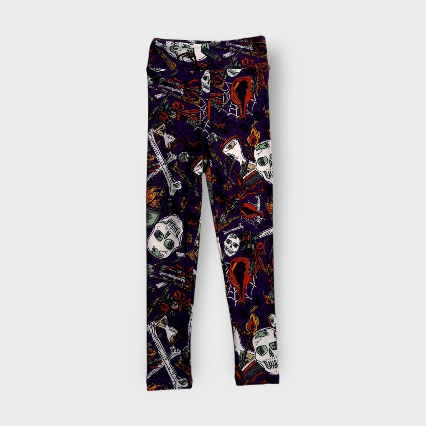 LuLaRoe Kids Halloween Leggings | S/M (2-8) | Purple Witches Brew Print | Buttery Soft | New